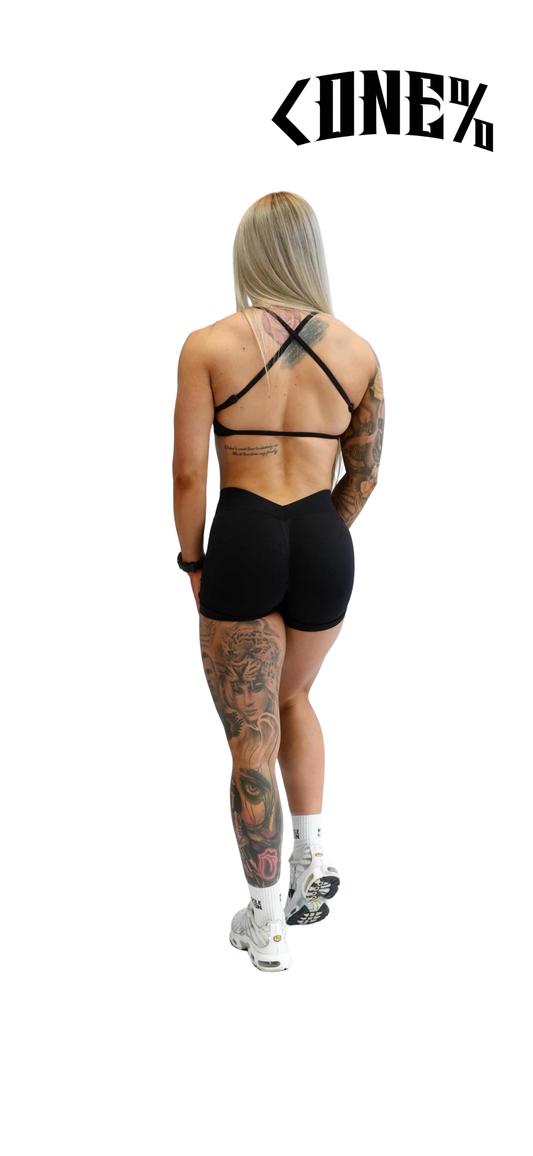 Black Cross Crop