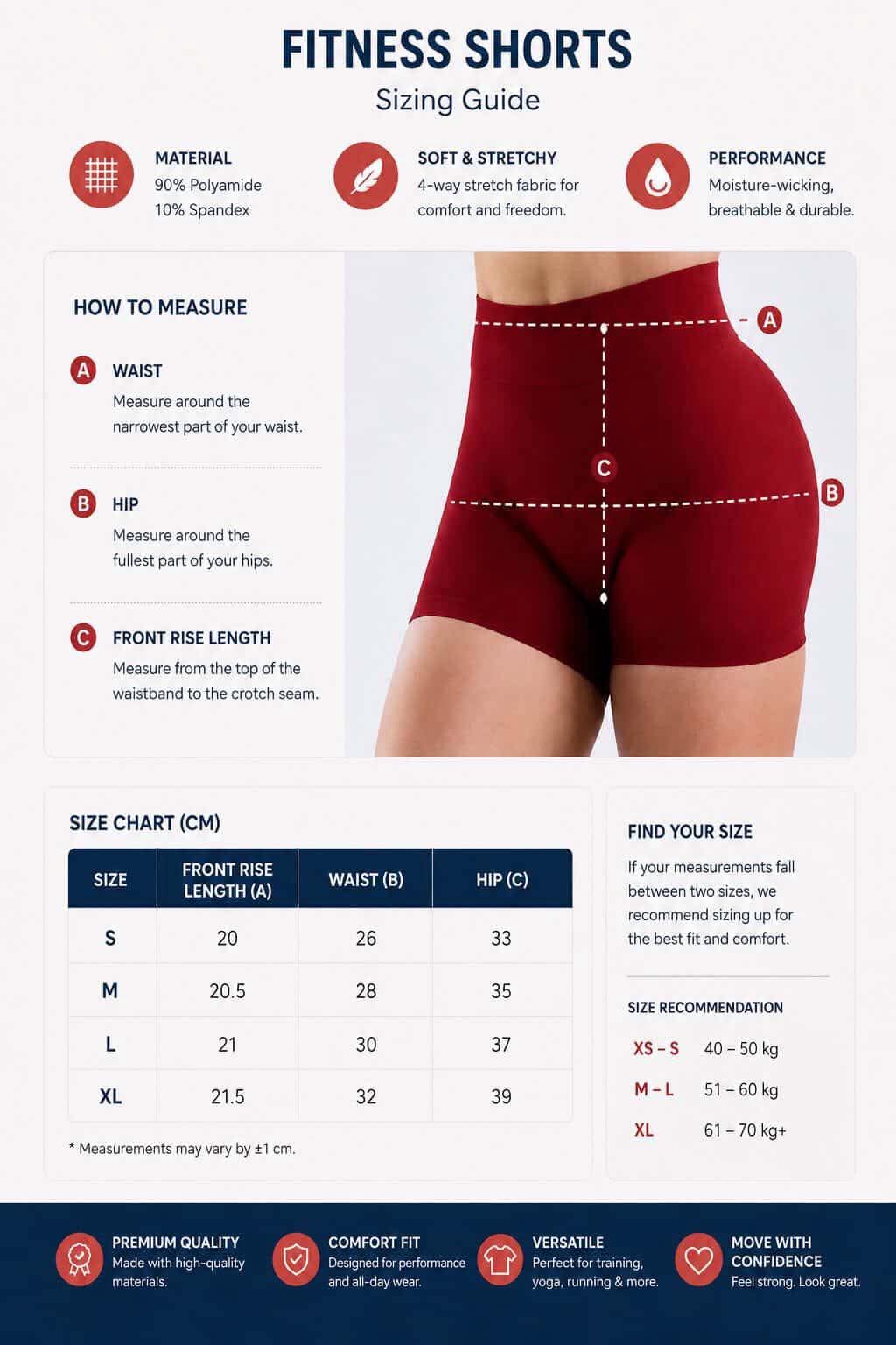 Grape Purple Performance Scrunch Shorts
